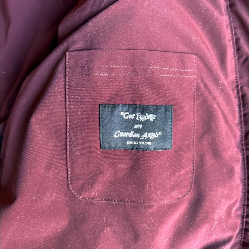 Milazzo Basketweave Quilted Puffer Jacket - Large - Maroon NWT (Retail $500) - Picture 6 of 6